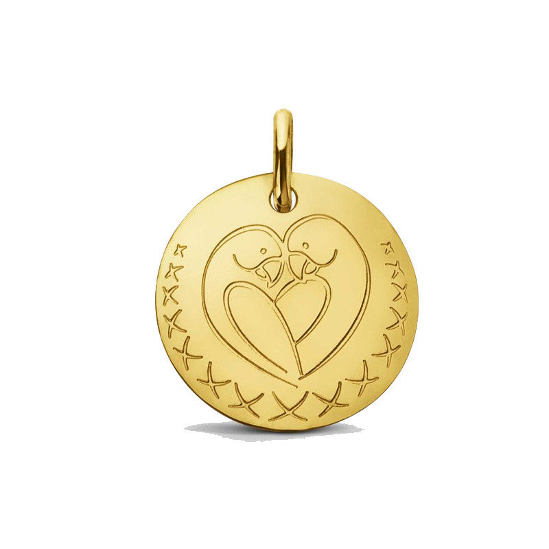  Médaille Love Bird Or Jaune - Augis