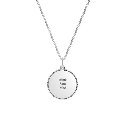  Médaille Perlée 3 Enfants Argent - Lafami
