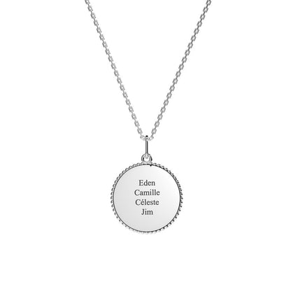  Médaille Perlée 4 Enfants Argent - Lafami