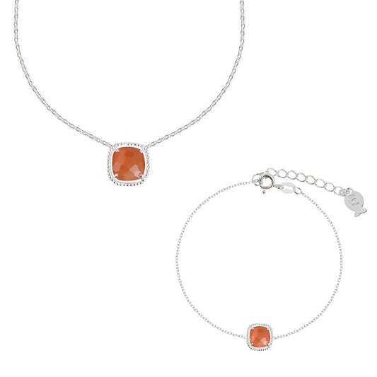  Parure Duo Sissi Orange - Clio Blue