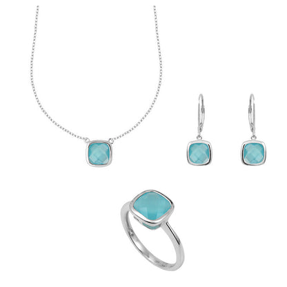  Parure Trio Sissi Bleu Pacifique - Clio Blue