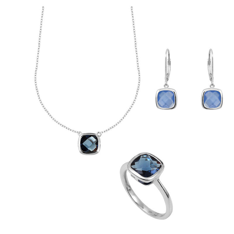  Parure Trio Sissi Bleu Saphir - Clio Blue