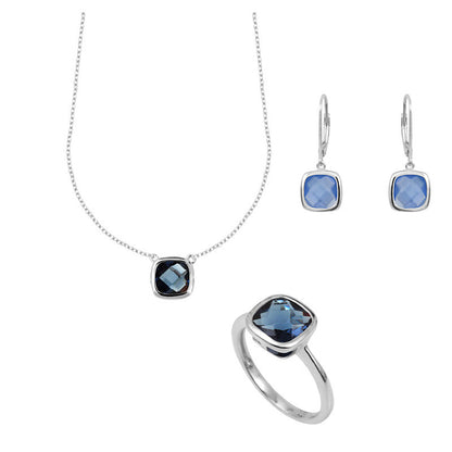  Parure Trio Sissi Bleu Saphir - Clio Blue