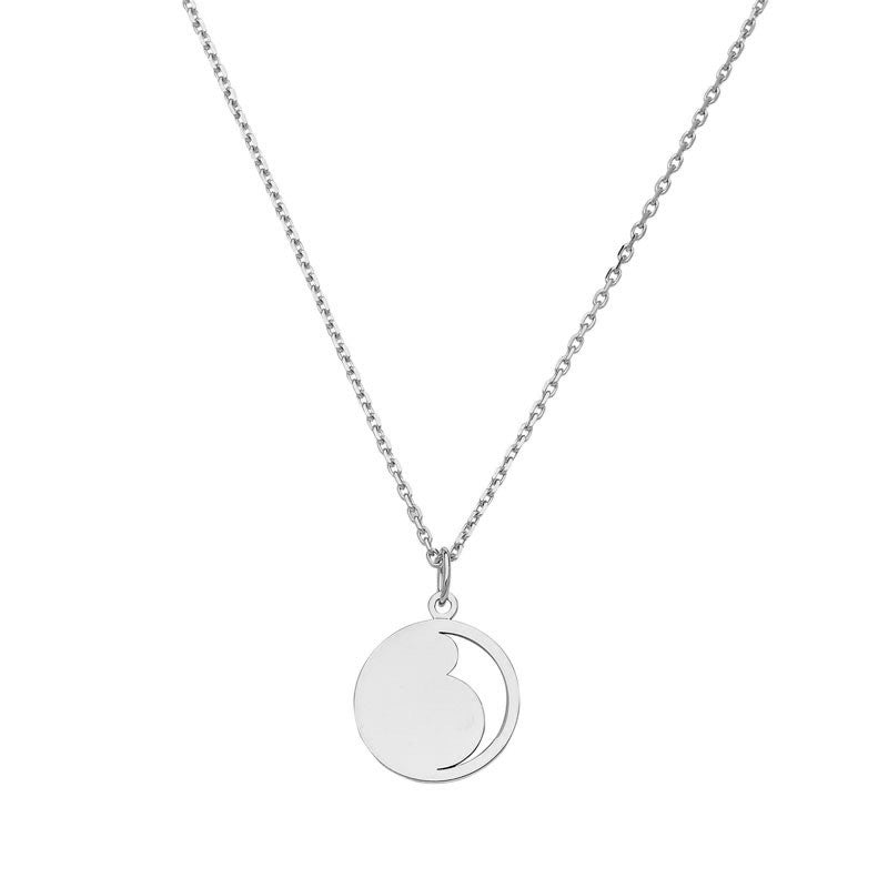  Pendentif Femme Enceinte Argent - B.doo