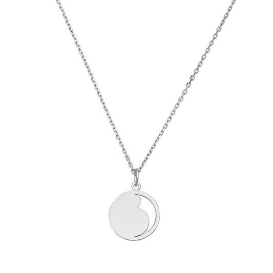  Pendentif Femme Enceinte Argent - B.doo
