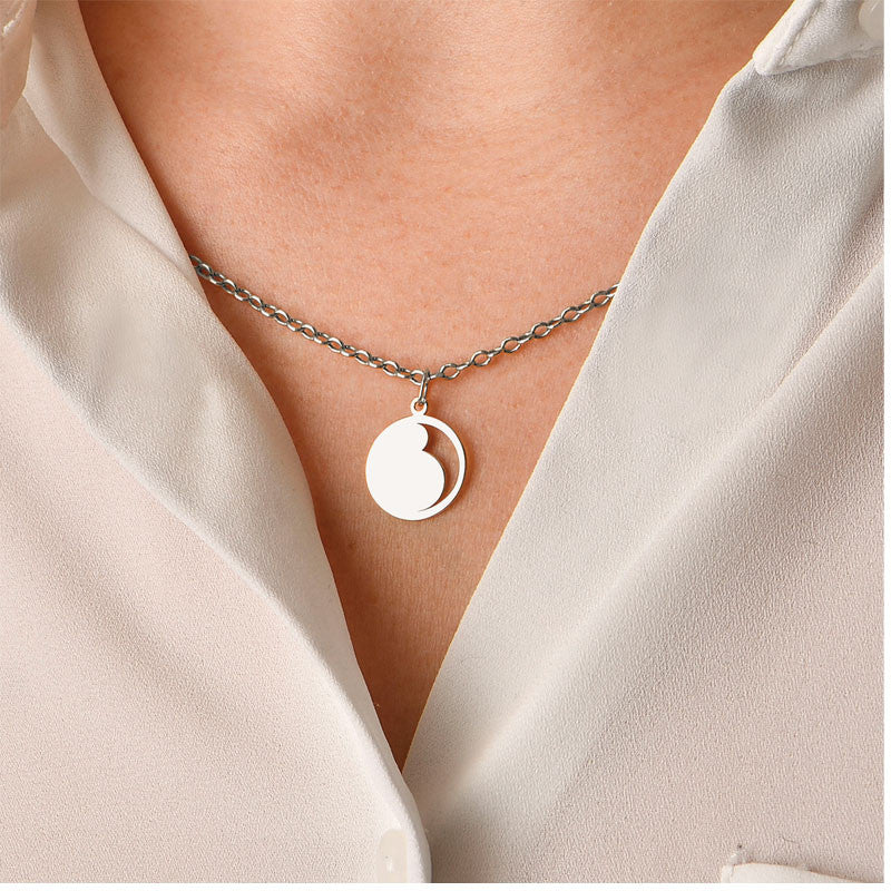  Pendentif Femme Enceinte Argent - B.doo