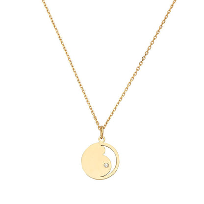  Pendentif Femme Enceinte Or Et Diamant - B.doo
