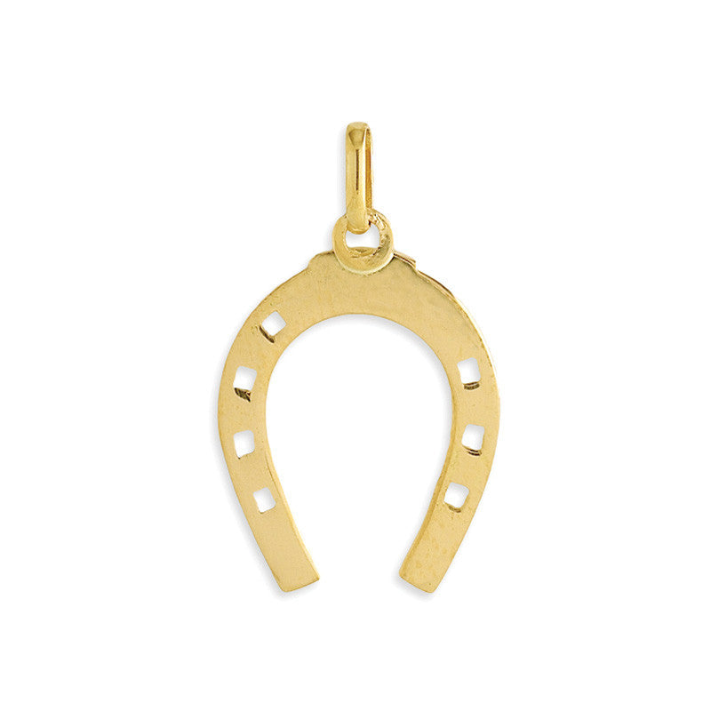  Pendentif Fer à Cheval Or Jaune Grand Modèle