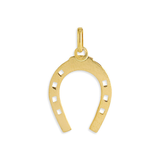  Pendentif Fer à Cheval Or Jaune Grand Modèle