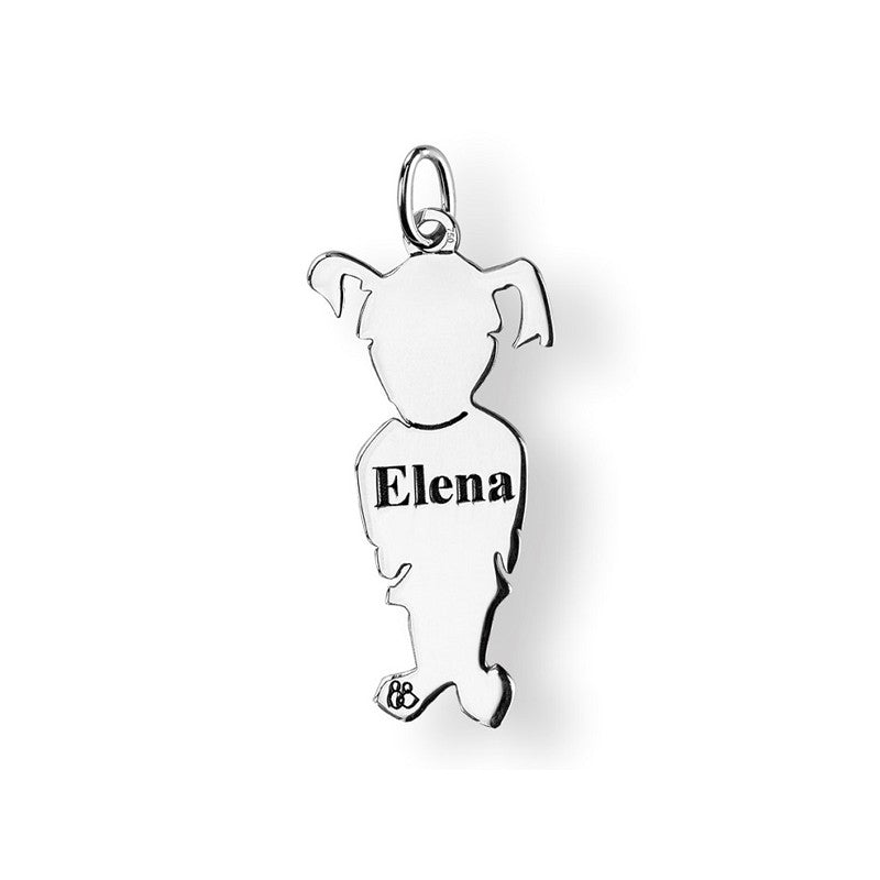  Pendentif Fille Argent - La Fa Mi