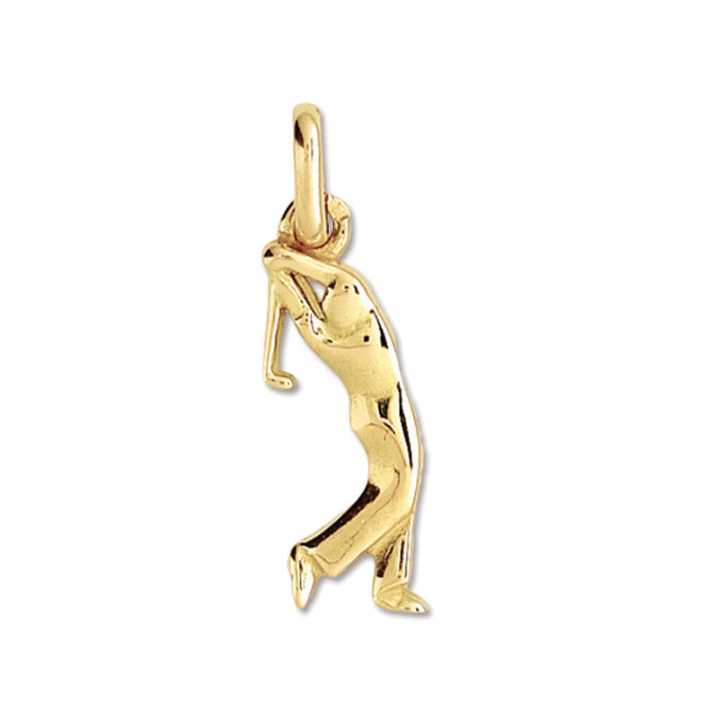  Pendentif Golfeur Or Jaune