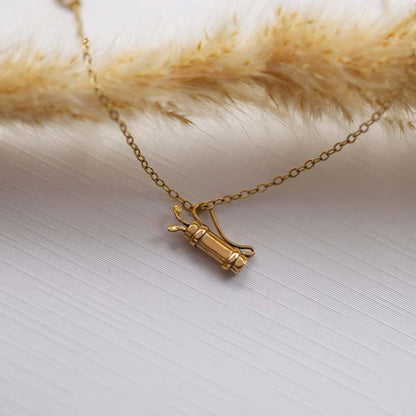  Pendentif Sac De Golf Or Jaune