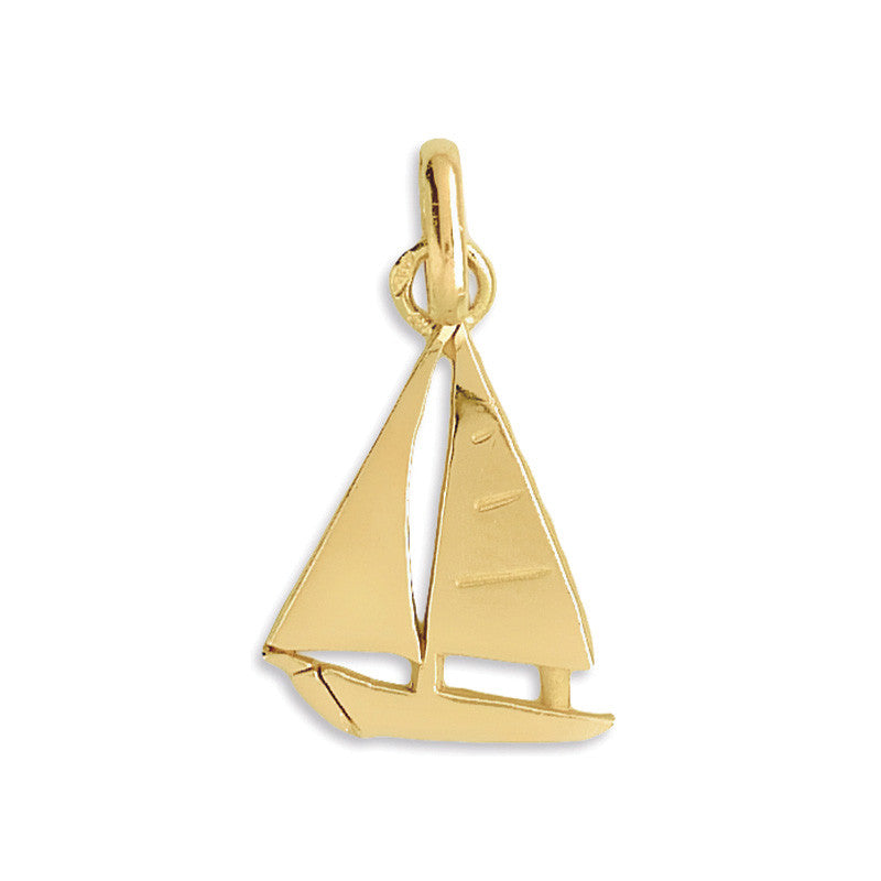  Pendentif Voilier Or Jaune