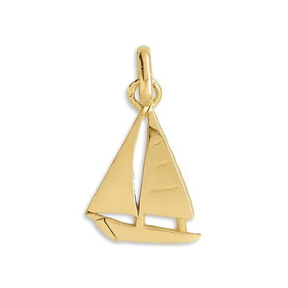  Pendentif Voilier Or Jaune
