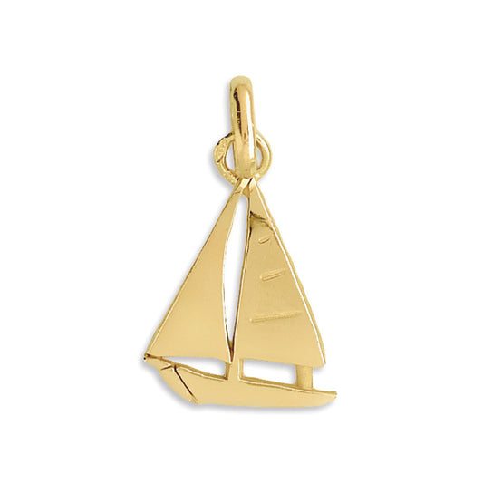 Pendentif Voilier Or Jaune