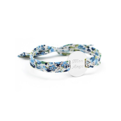  Petits Trésors : Bracelet Liberty Médaille Personnalisable Argent