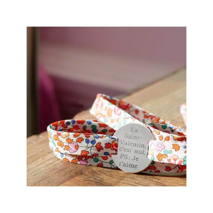  Petits Trésors : Bracelet Liberty Médaille Personnalisable Argent