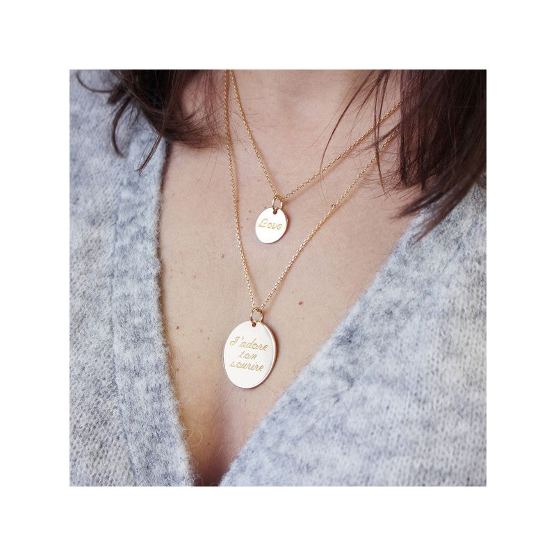  Petits Trésors : Pendentif Message D'amour Argent