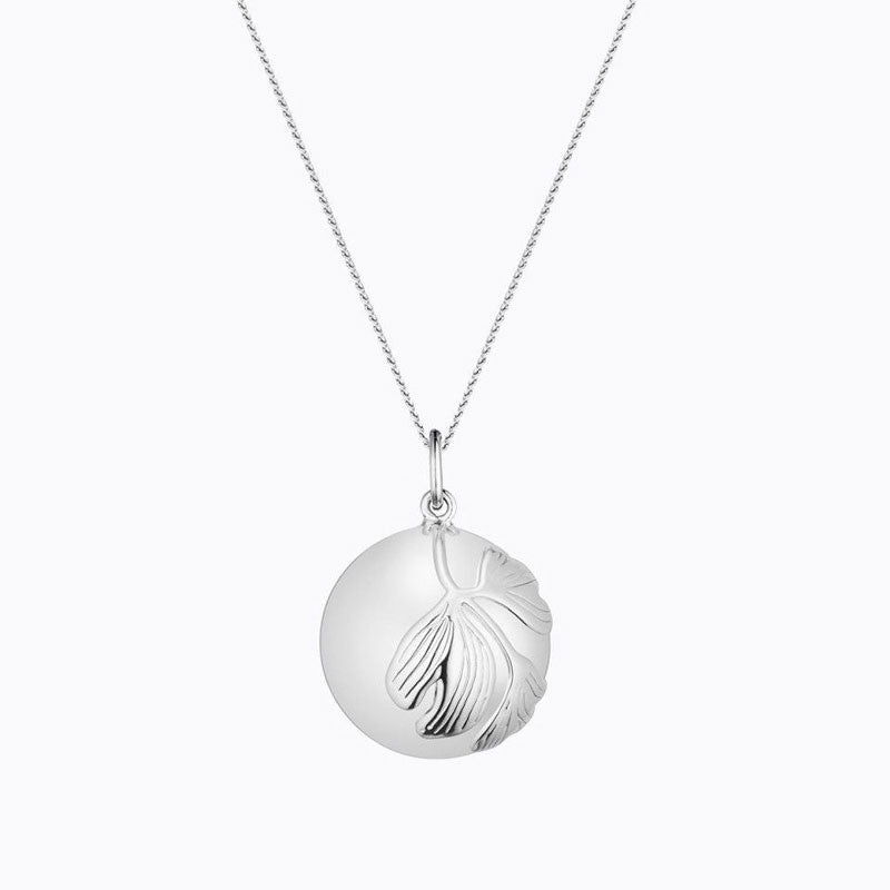 Sautoir Future Maman Ginkgo Argent - Ilado
