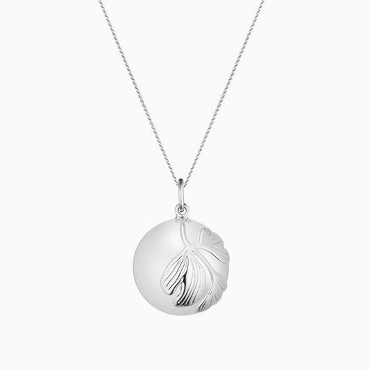  Sautoir Future Maman Ginkgo Argent - Ilado